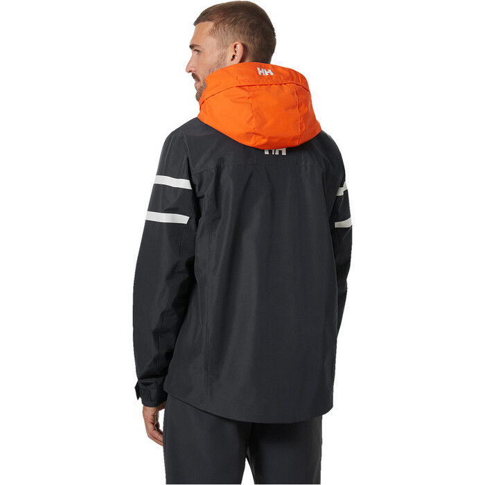 2024 Helly Hansen Hombres Salt Chaqueta Para Navegacin Costera 34423 - Ebony